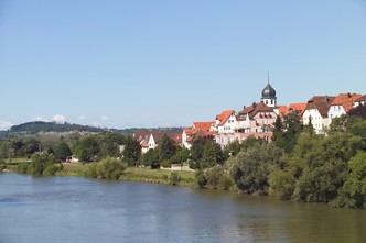 Die Silhouette in Jagstfeld am Neckar ist traumhaft schön